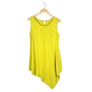 chalet Tops - Chartreuse Asymmetrical Tunic chalet Tops - Chartreuse Asymmetrical Tunic